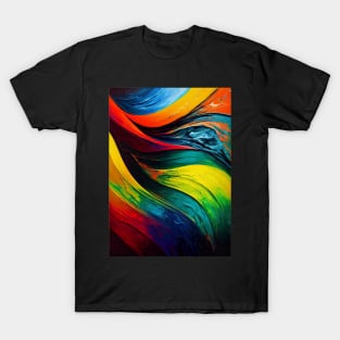 Rainbows Everywhere! Colorful abstract pattern #13 T-Shirt